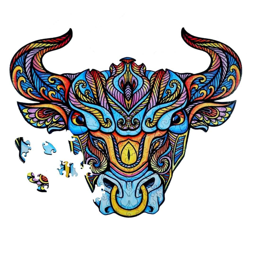 

Деревянные пазлы Бык