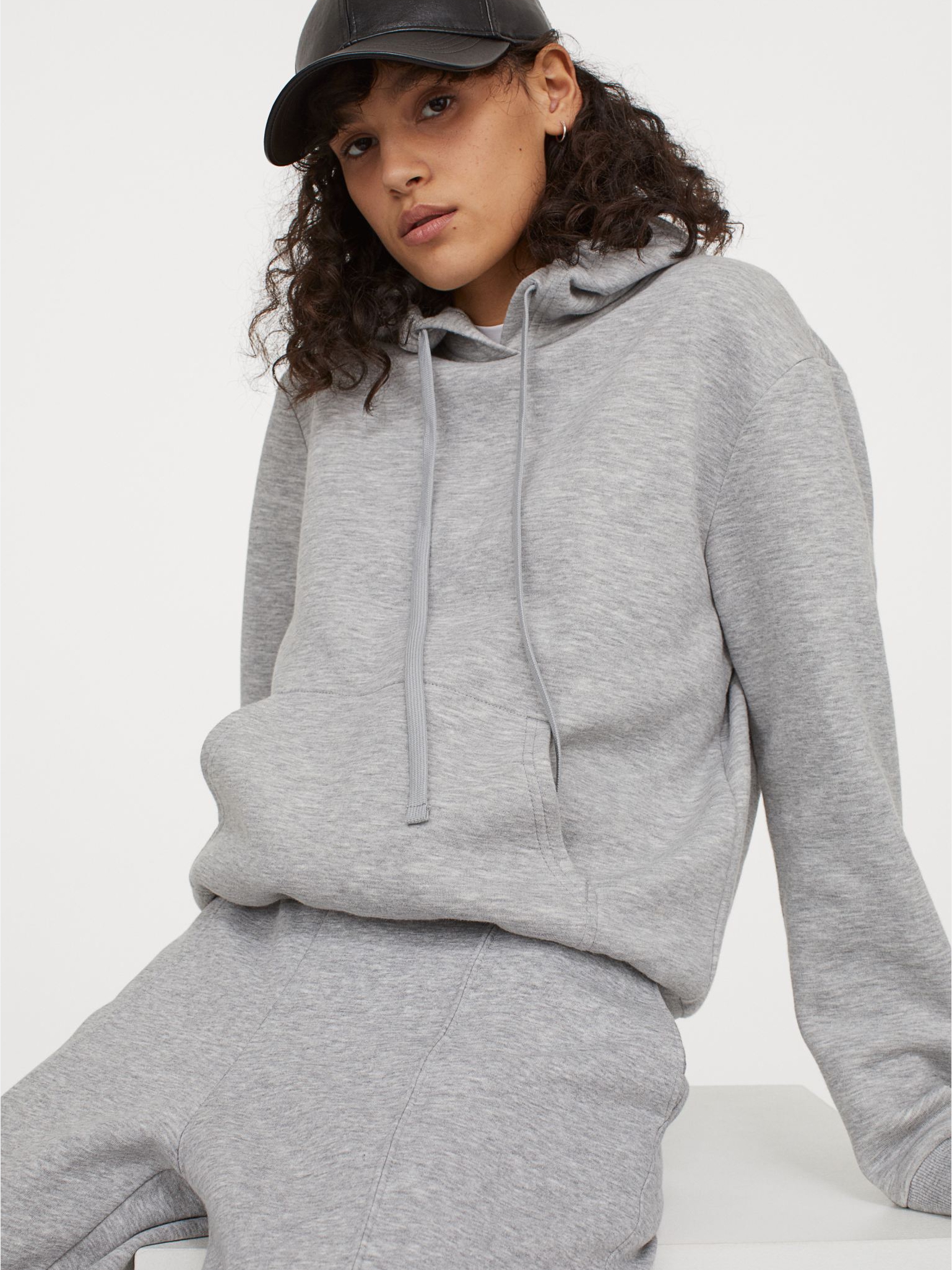 

Худи H&M 2302-7156242 L Серый меланж