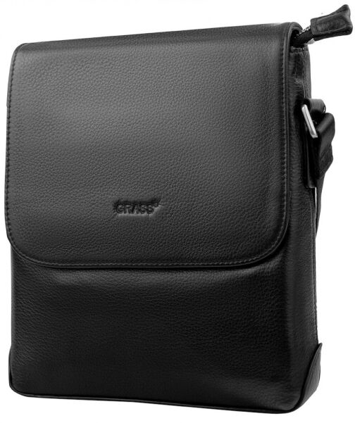 

Мужская кожаная борсетка GRASS (SHI78632-black)
