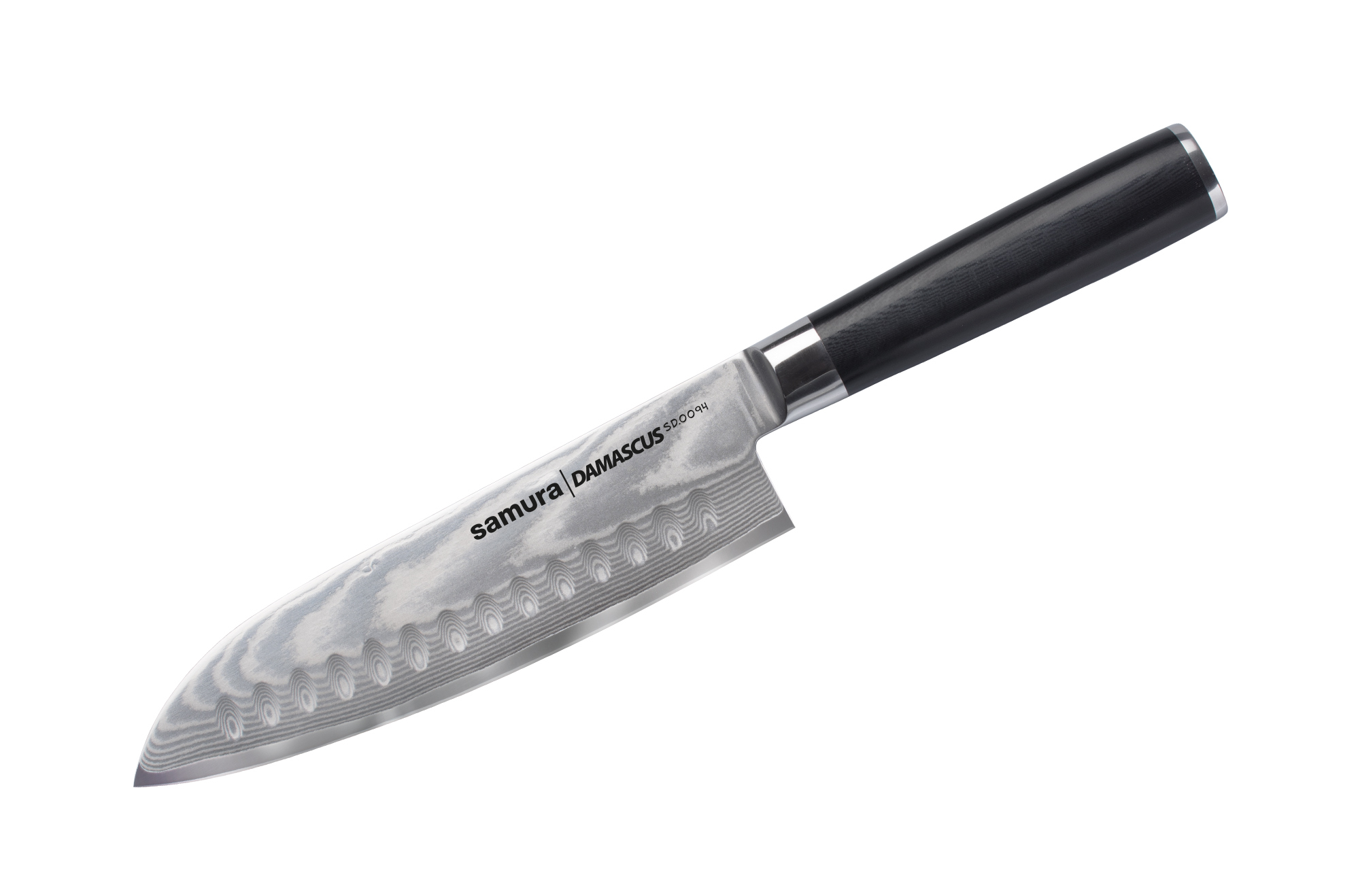 

Кухонный нож Samura Damascus Сантоку 180 мм Черный (SD-0094)