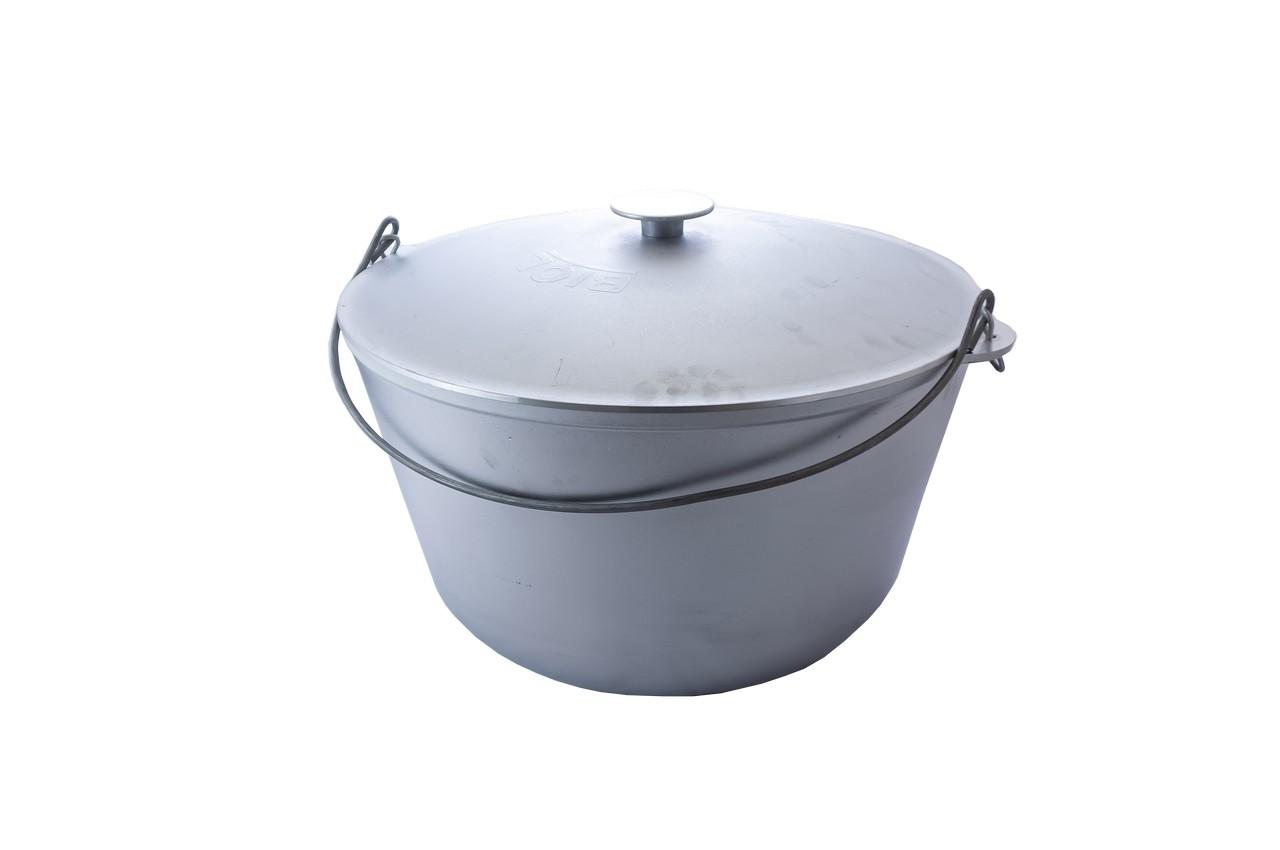 

Казан алюминиевый Biol - 450 х 240 мм x 30 л с крышкой и дужкой