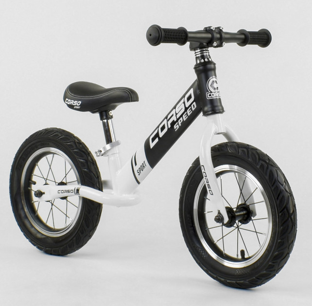 

Беговел детский CORSO Speed Велобег, стальная рама, колеса надувные 12" (10234)