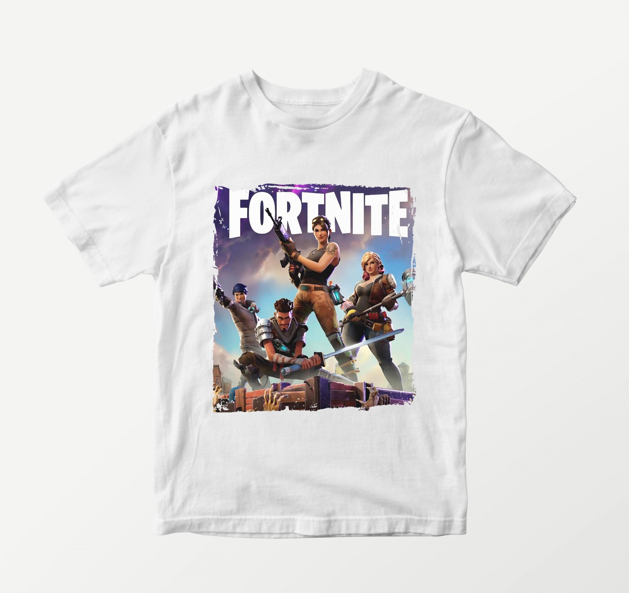 

Футболка детская Фортнайт / Fortnite S, 122-128 cm Белая