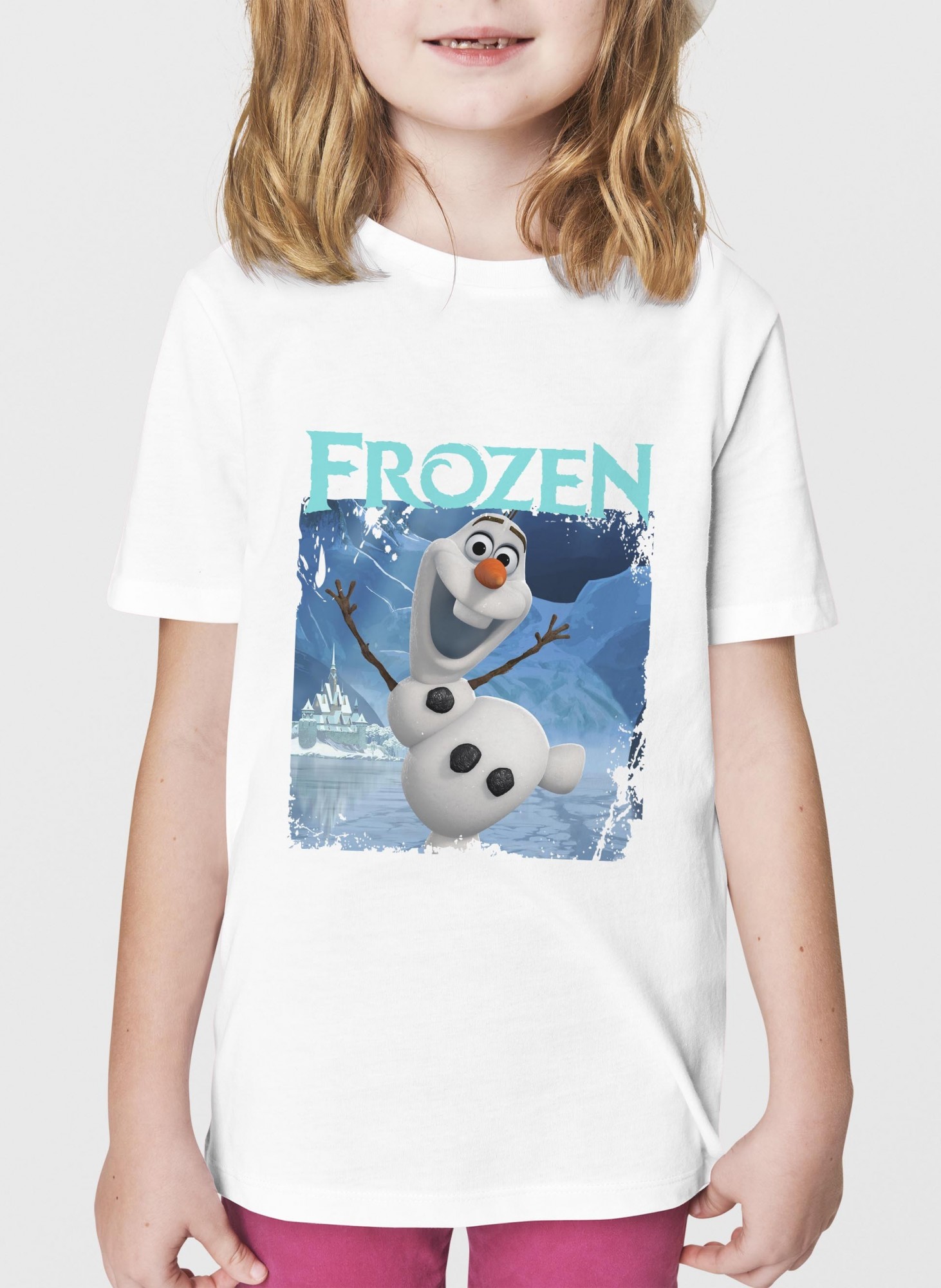 

Футболка дитяча Frozen Olaf Холодное сердце Олаф M, 134-140 cm Белая