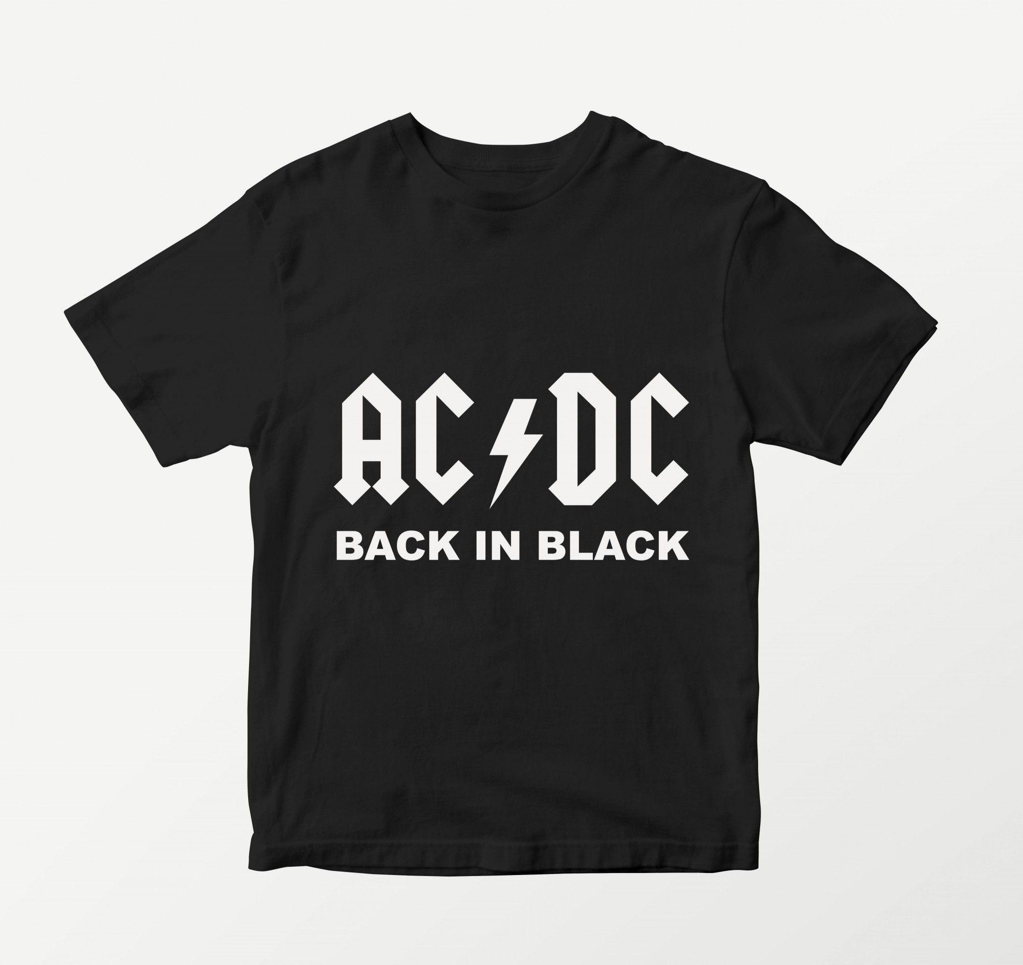 

Футболка детская Рок АС/ДС Rock AC/DC Back in Black L, 146-152 cm Черная