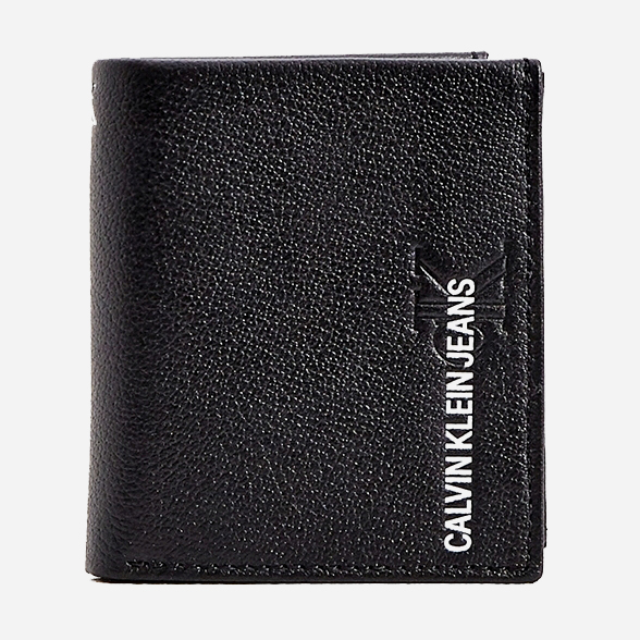 

Портмоне мужское кожаное Calvin Klein Jeans Small N/S Trifold K50K506959-BDS Черное