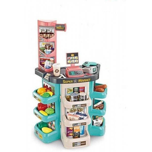 

Магазин A-Toys 668-86 прилавок сканер, продукти, кошик, музика, світло