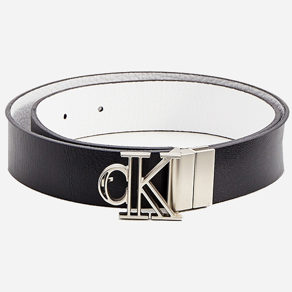 

Ремень женский кожаный Calvin Klein Jeans Outline Mono Plaque Rev Belt30 K60K608291-0GN 95 см Черный