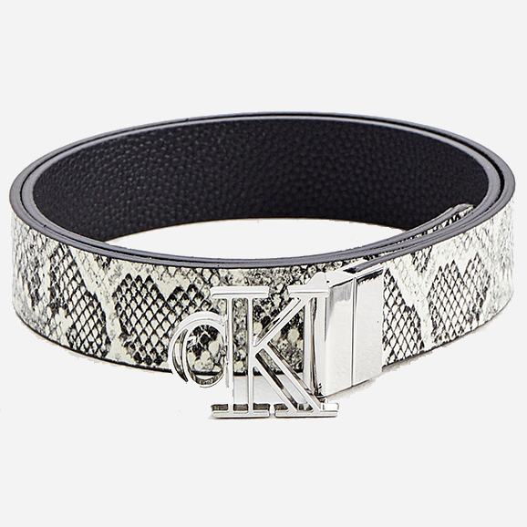 

Ремень женский кожаный Calvin Klein Jeans OUTLINE MONO PLAQUE REV 30MM P K60K608356-0GO 95 см Черный