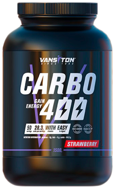 

Гейнер Vansiton CARBO 400 Strawberry 1500 г(4820106592331)