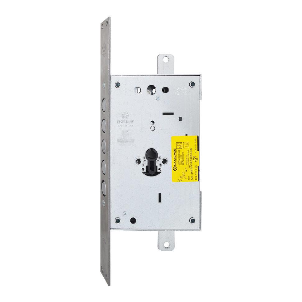 

Дверной механизм ( замок ) для входных дверей Securemme 2663SCR0328GXX под цилиндр, Хром