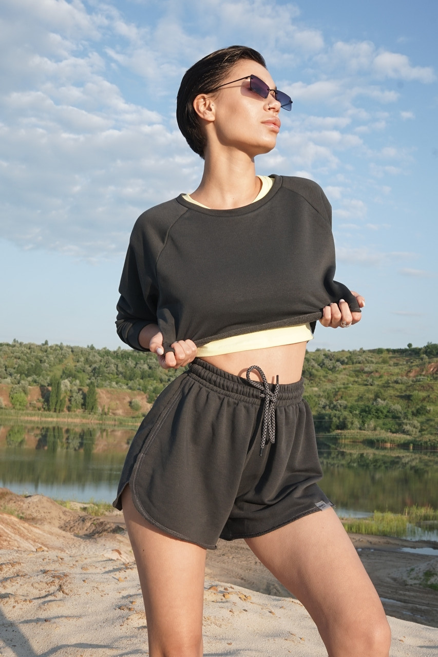 

Женский комплект шорты + реглан Asalart|GrafitAres Graphite - Графит 556888, Женский комплект шорты + реглан Asalart|GrafitAres Graphite XS-S Графит 556888