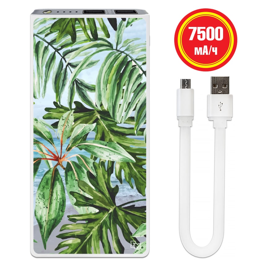 

FM Power Bank с принтом Пальмы 7500 mAh (E189-34)