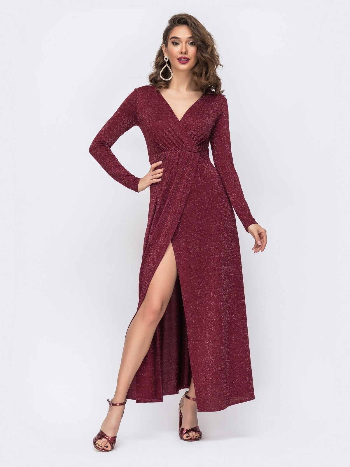 

Платье REMISE STORE V295  бордо, Платье REMISE STORE V295 XL бордо