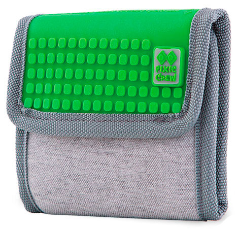 

Кошелек Pixie Crew Crazy Colors серый и салатовый (PXA-09-24)