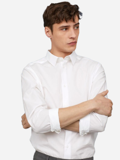

Рубашка H&M 0408104-5 M Белая (СА2000001853917)