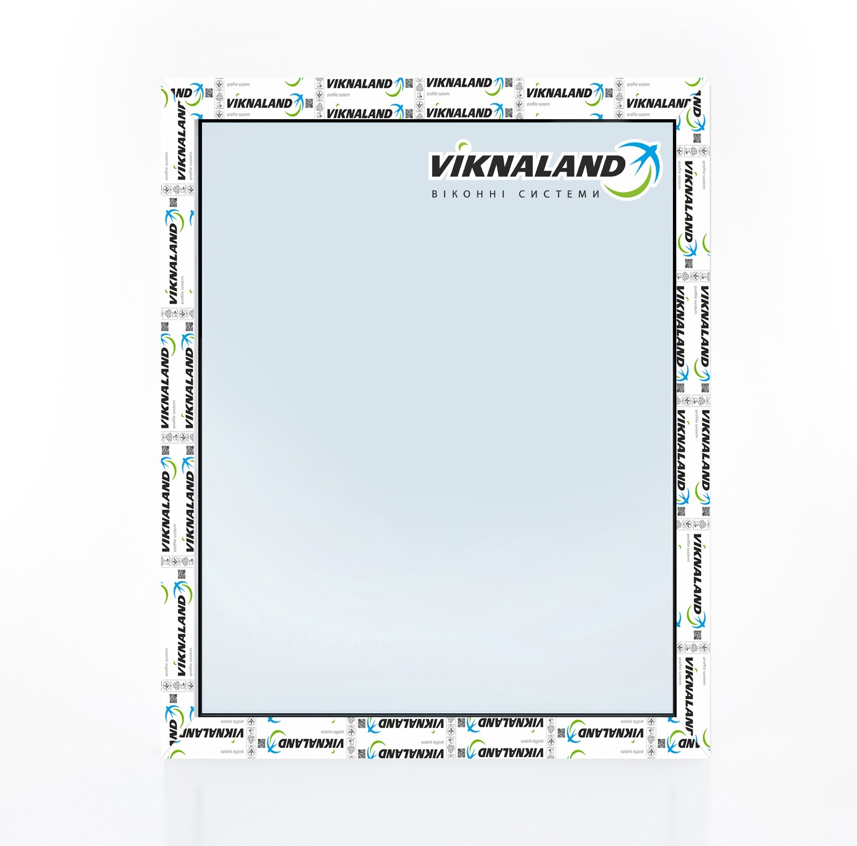 

Окно металлопластиковое Viknaland B70(6k) одностворчатое глухое (800х900), белое