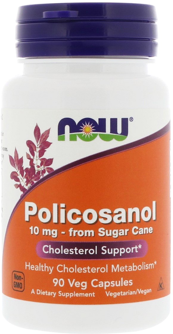 

Натуральная добавка Now Foods Поликозанол 10 мг, Policosanol, 90 гелевых капсул (733739018236)