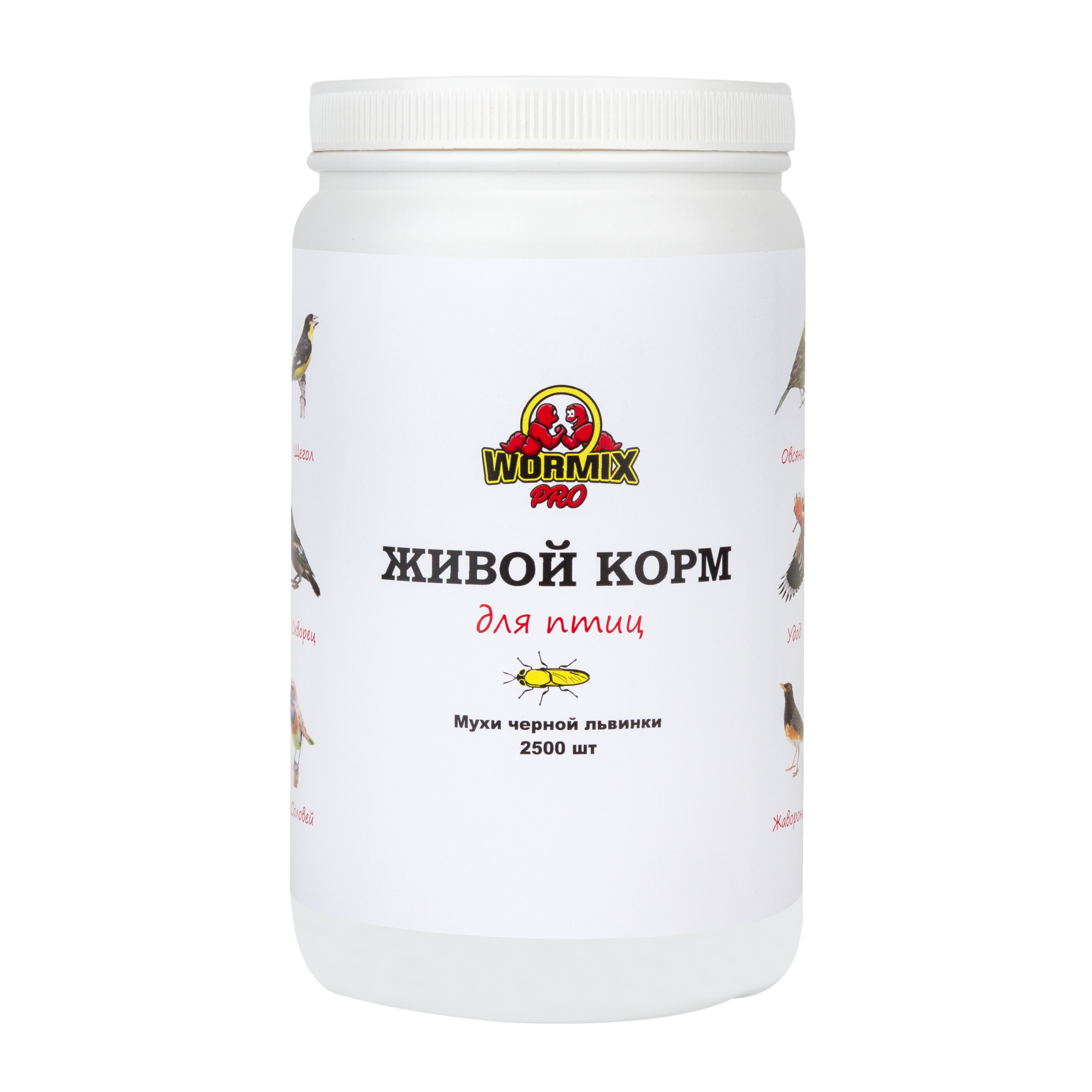 

Живой корм для птиц - Муха чёрная львинка 2500 шт. Ладья-2