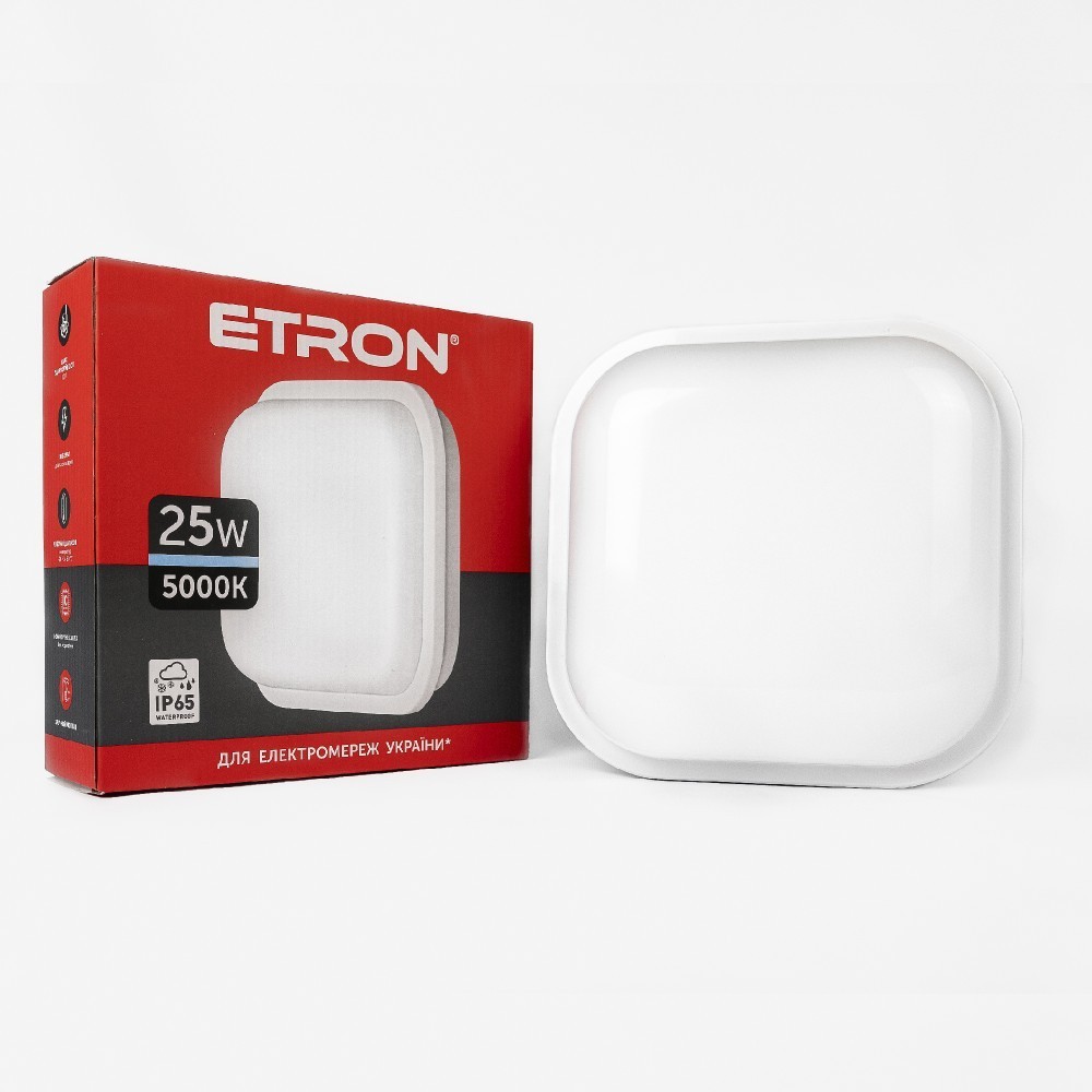 

Светильник светодиодный ETRON Communal 1-EСP-510-S 25W 5000К (квадрат)