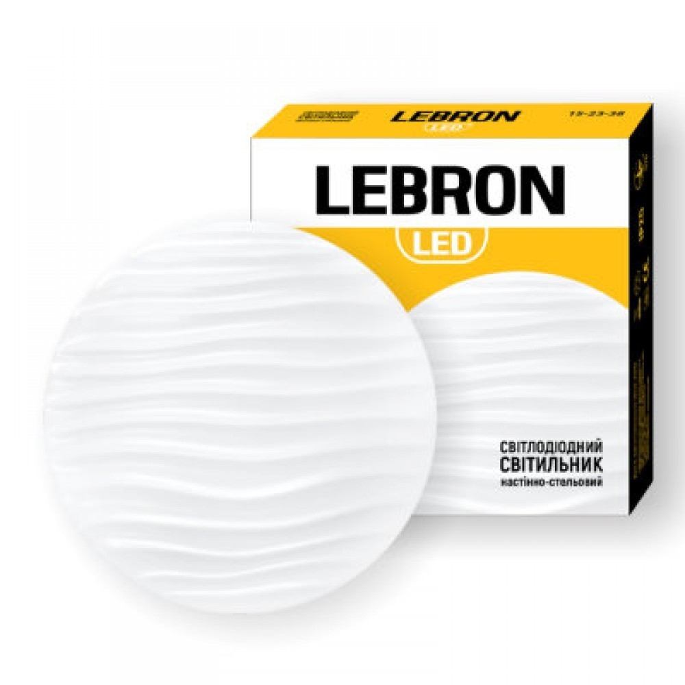 

Светильник светодиодный LEBRON L-CL-WAVE 18W 4100K 1260Lm