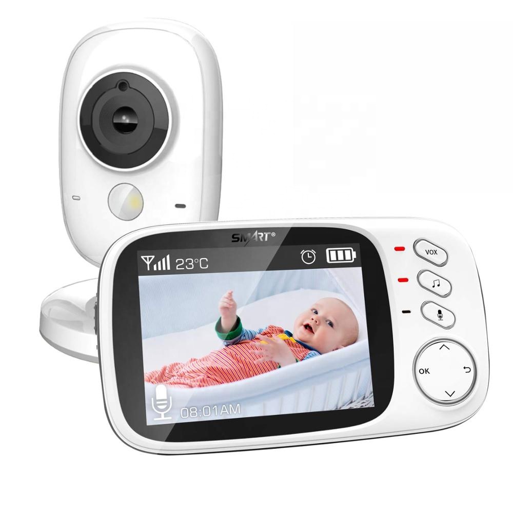 

Цифровая беспроводная видеоняня Baby Monitor VB603 с цветным дисплеем 3,2", ночным режимом и датчиком температуры.