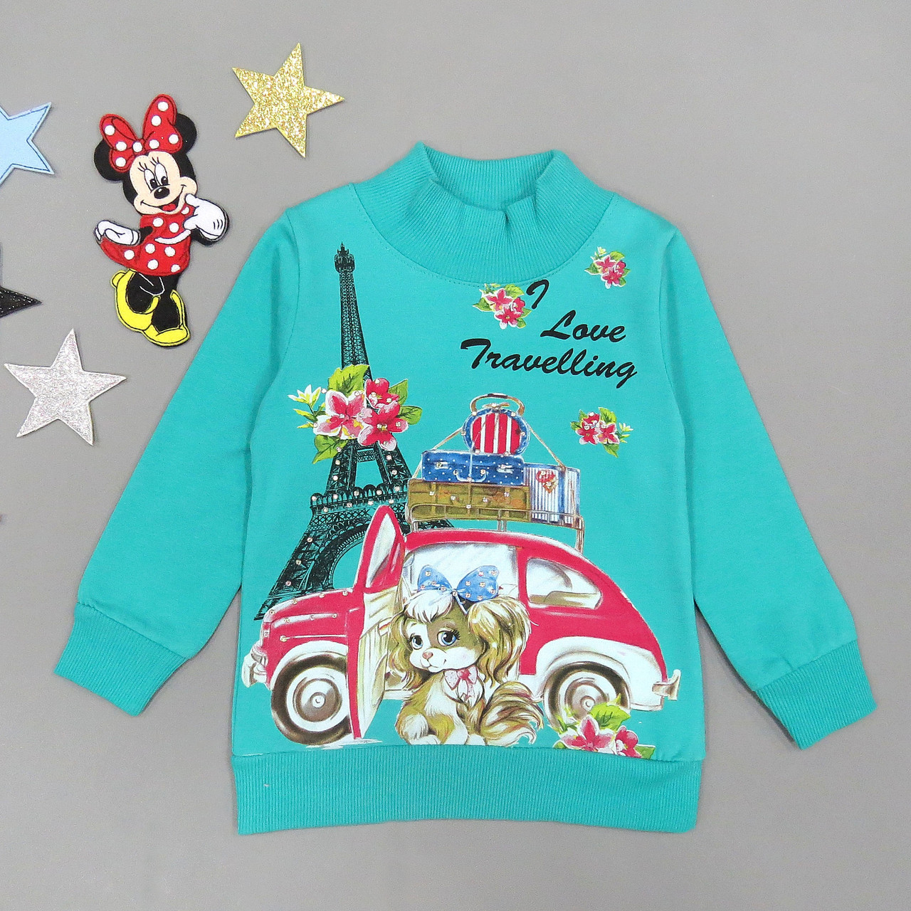 

Утепленный свитшот Lily kids для девочки 110 см Бирюзовый 15703