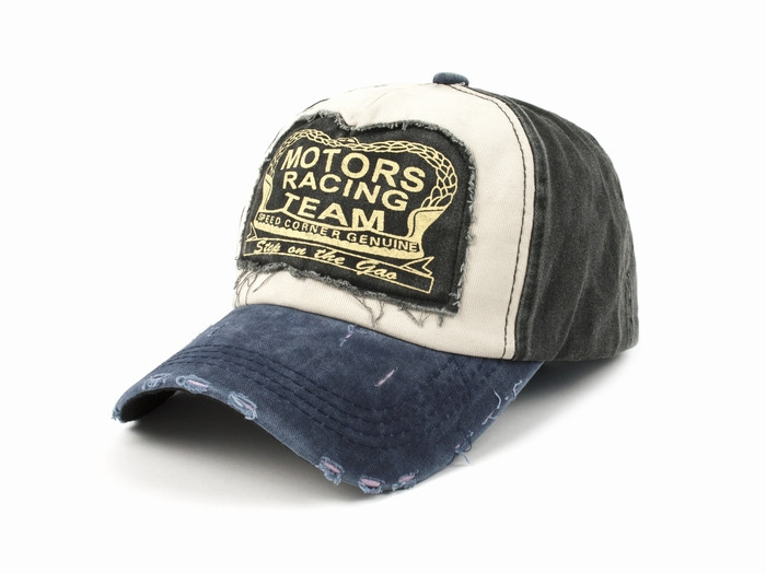 

Бейсболка Motors Racing Team Vintage RoAd Синий Песочный Чёрный One size