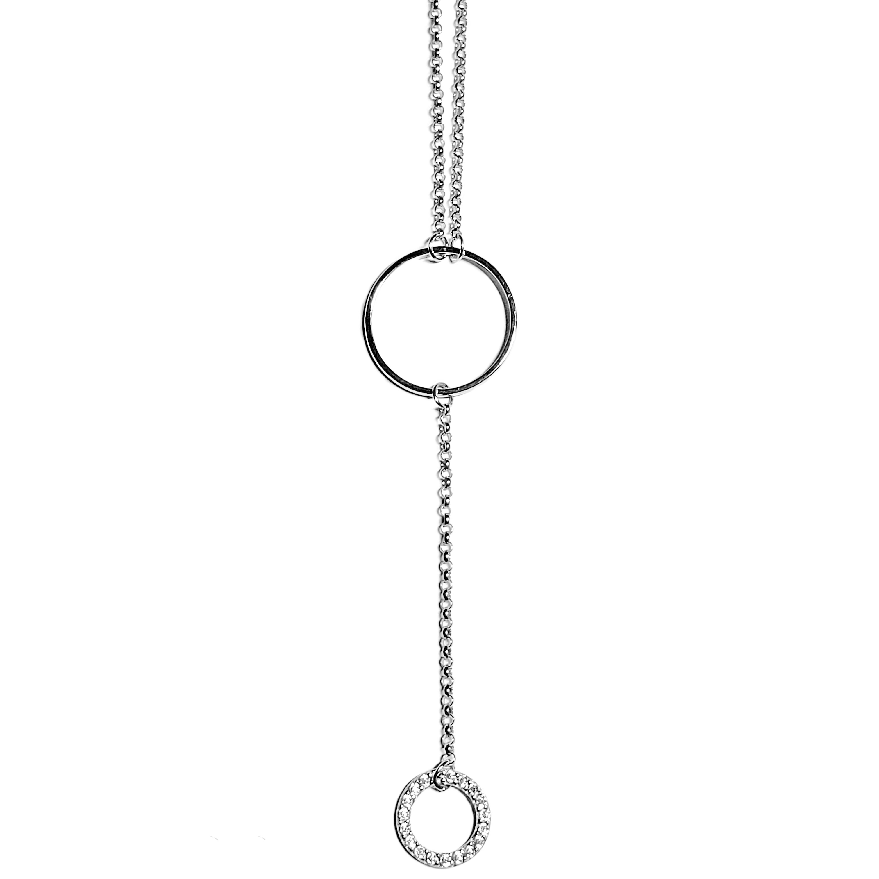 

Колье из серебра с цирконием W908004-45