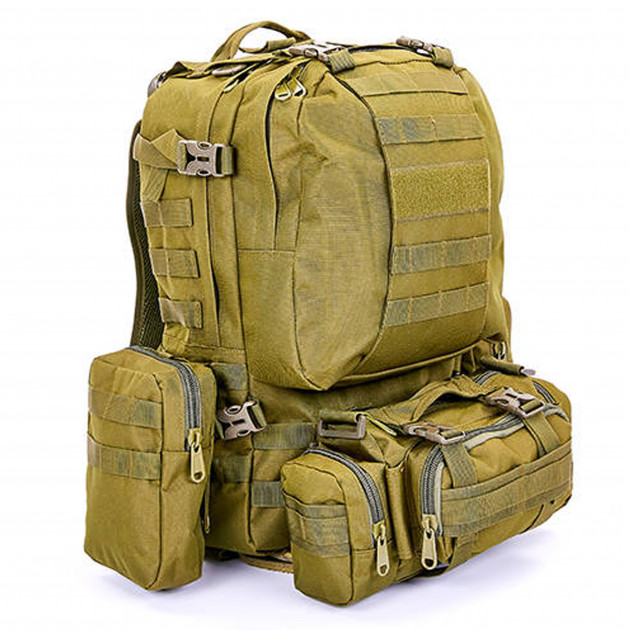 

Рюкзак тактический рейдовый V-55л SILVER KNIGHT khaki TY-213