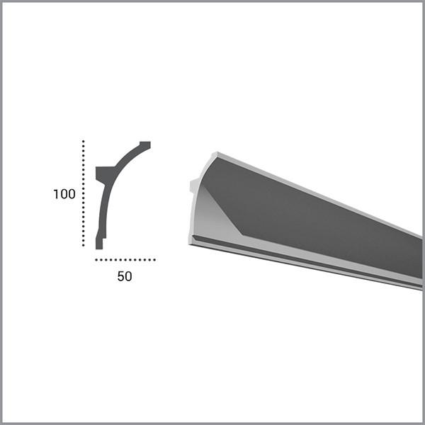 

Карниз Tesori KF704 (100x50)мм гибкий