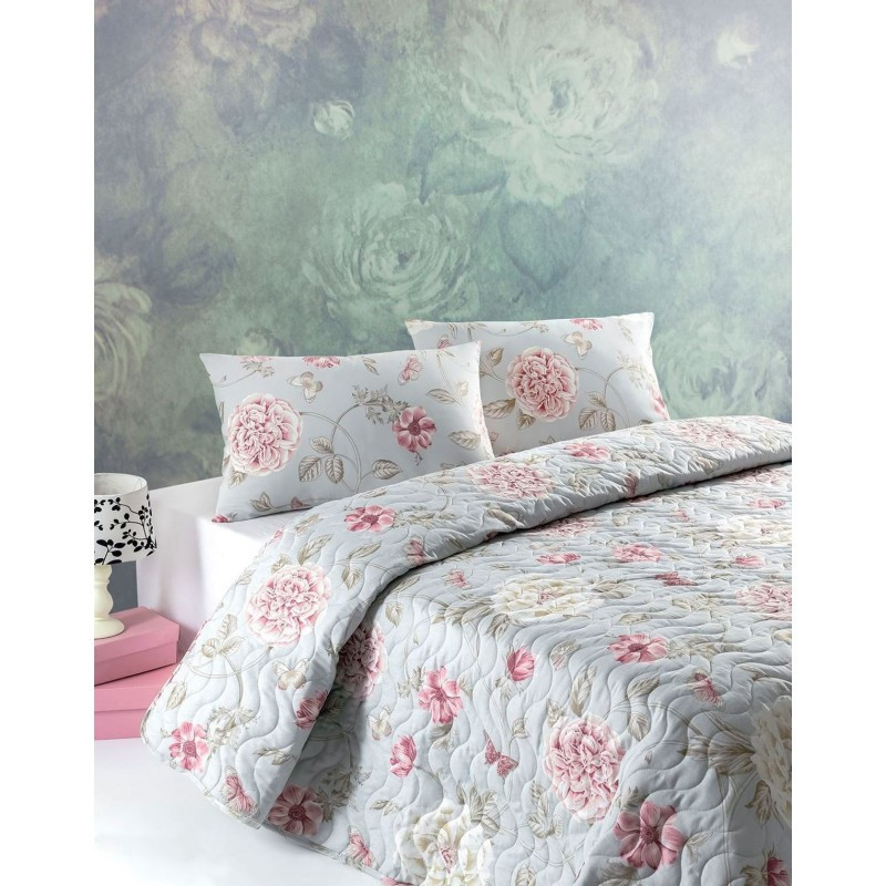 

Покрывало стеганное с наволочкой Eponj Home - Sandiego mint ментоловый 160*220