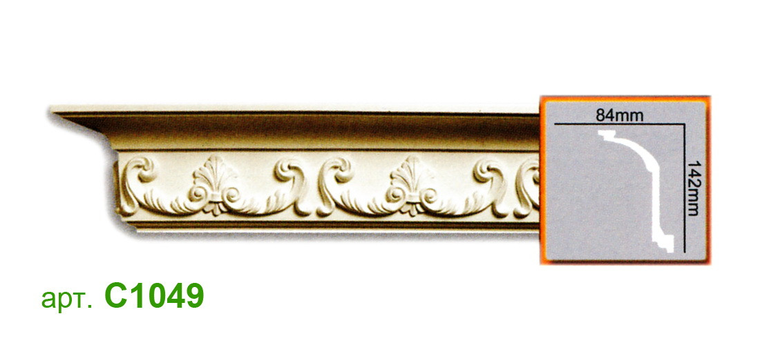 

Карниз Gaudi C1049 (142x84)мм