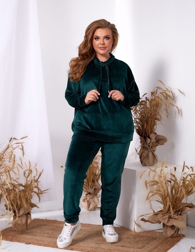 

Велюровый спортивный костюм изумрудный Asphodel FS-4857 р.- 014917, Велюровый спортивный костюм изумрудный Asphodel FS-4857 р.60-62 014917