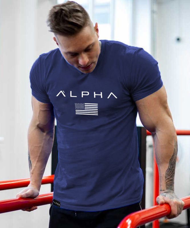 

Трикотажная синяя футболка Alpha 6520 XXXL цвет синий
