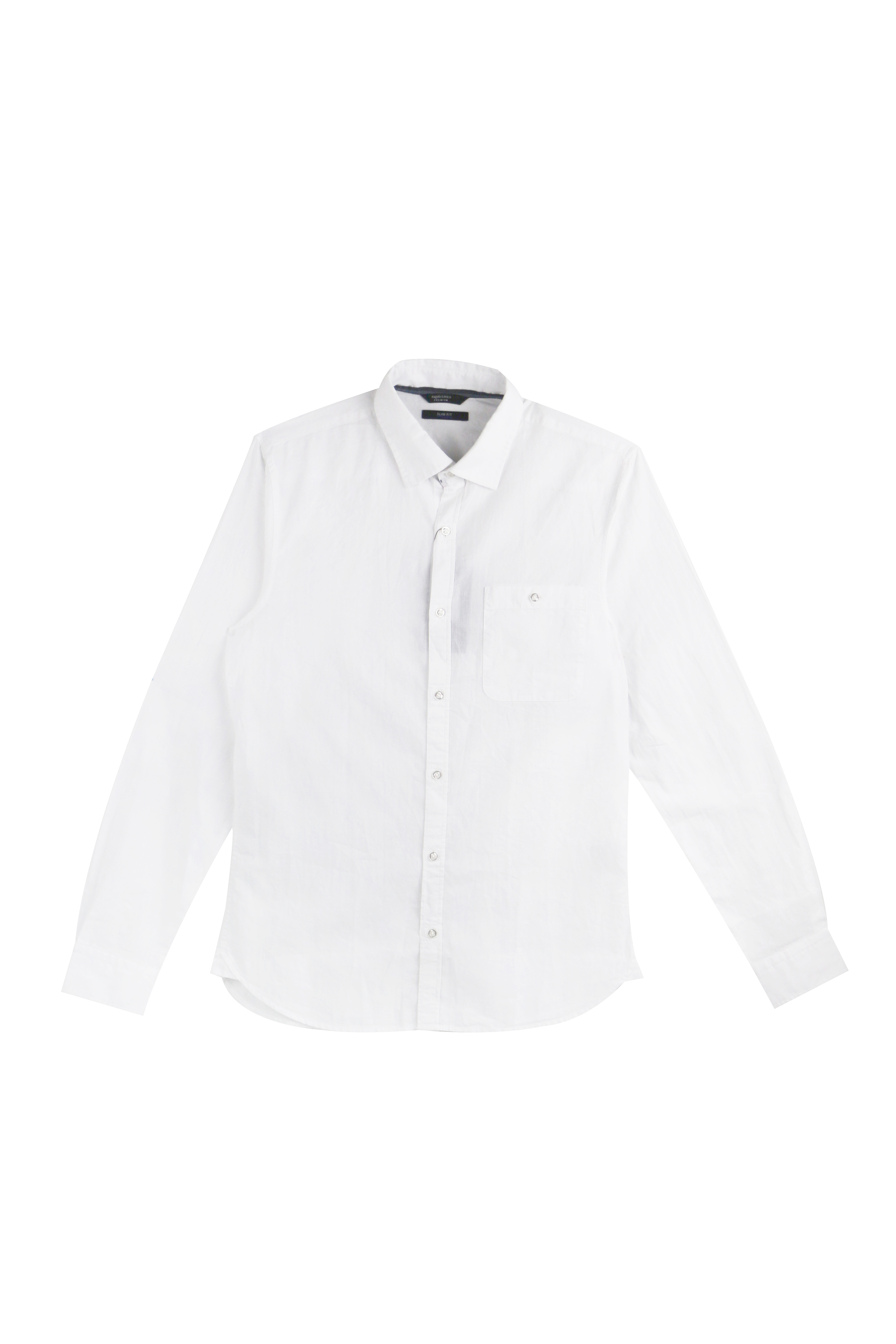 

Рубашка с длинным рукавом и карманом SLIM FIT C&A S(37/38) белый WE-550217