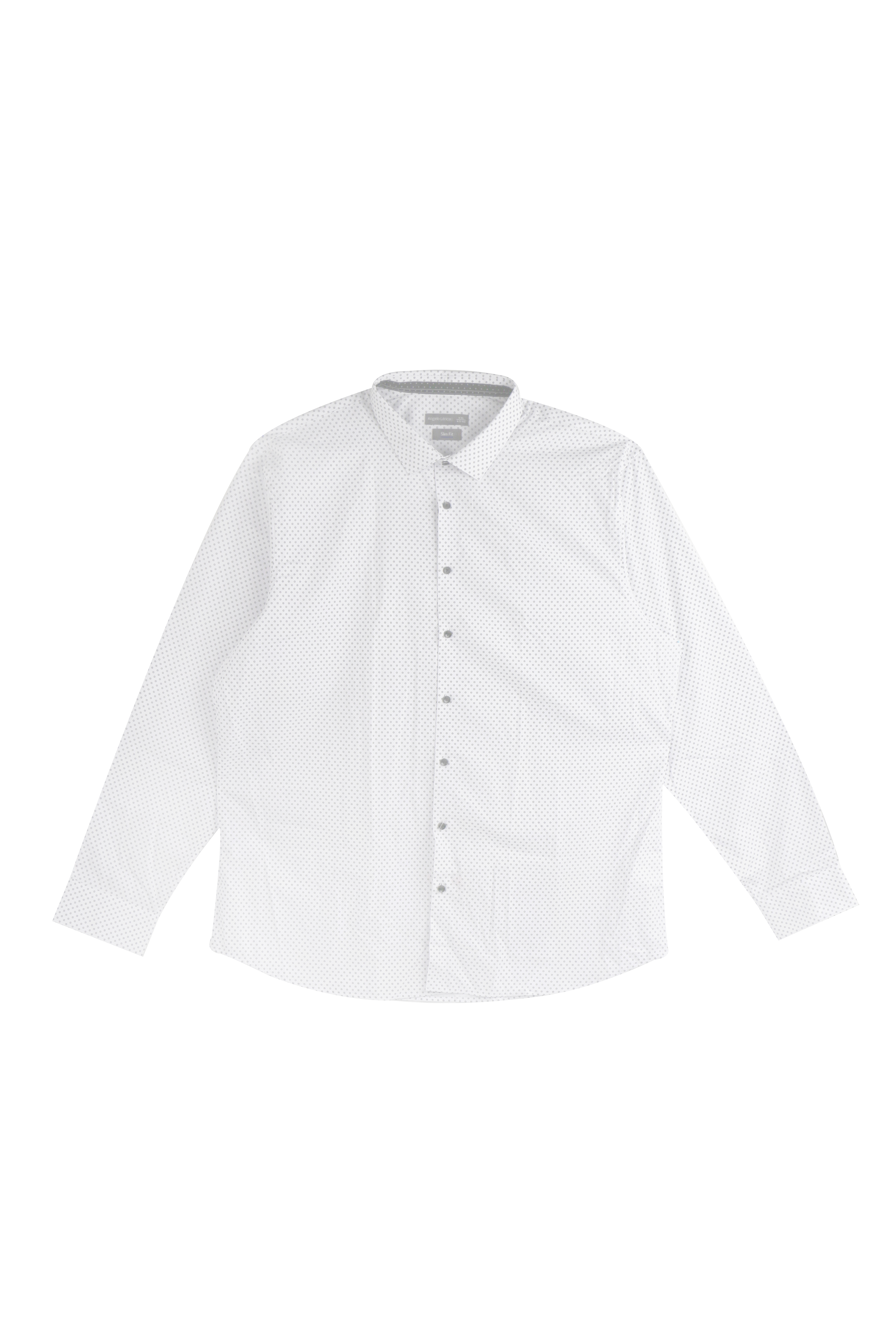 

Мужская рубашка с длинным рукавом SLIM FIT C&A XXL(45/46) белый-черный WE-550255