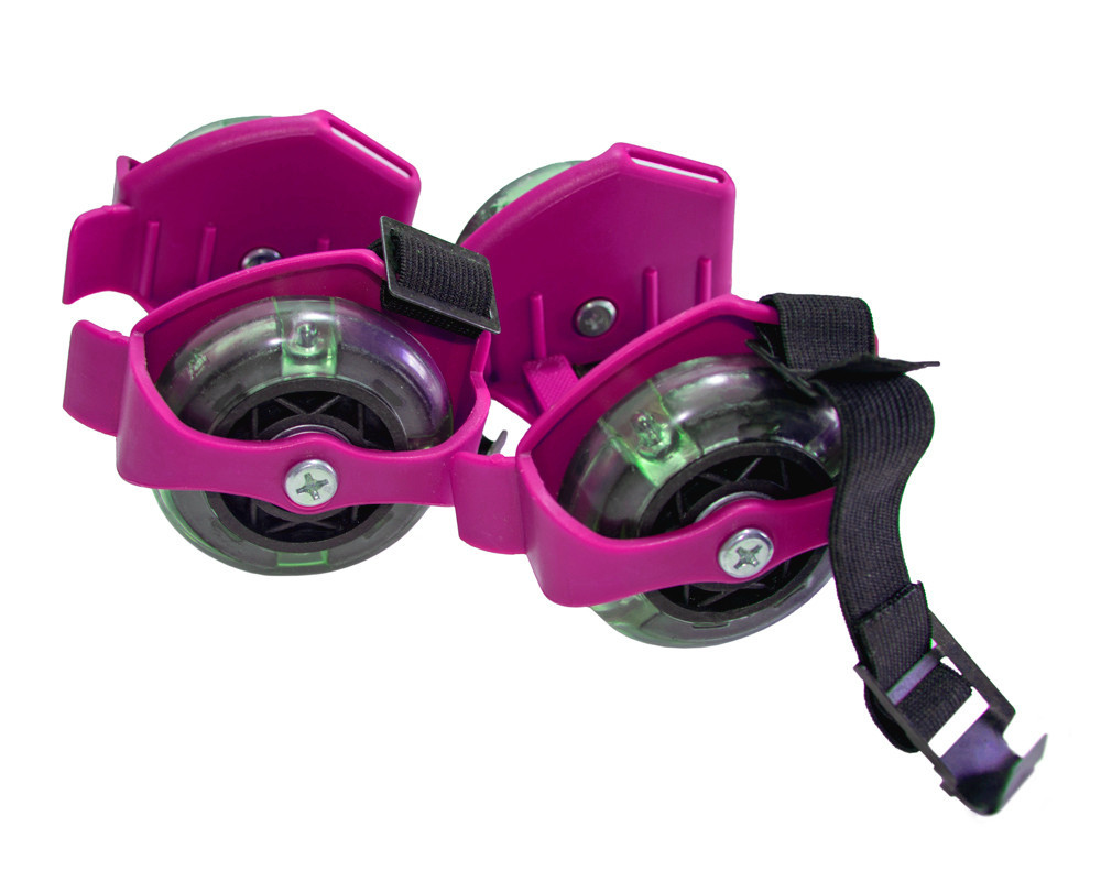 

Роликовые коньки на пятку Small whirlwind pulley Розовые ролики на обувь