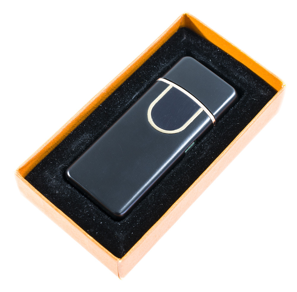 

Электрозажигалка спиральная аккумуляторная Classic Fashionable Черная Глянец USB 6746