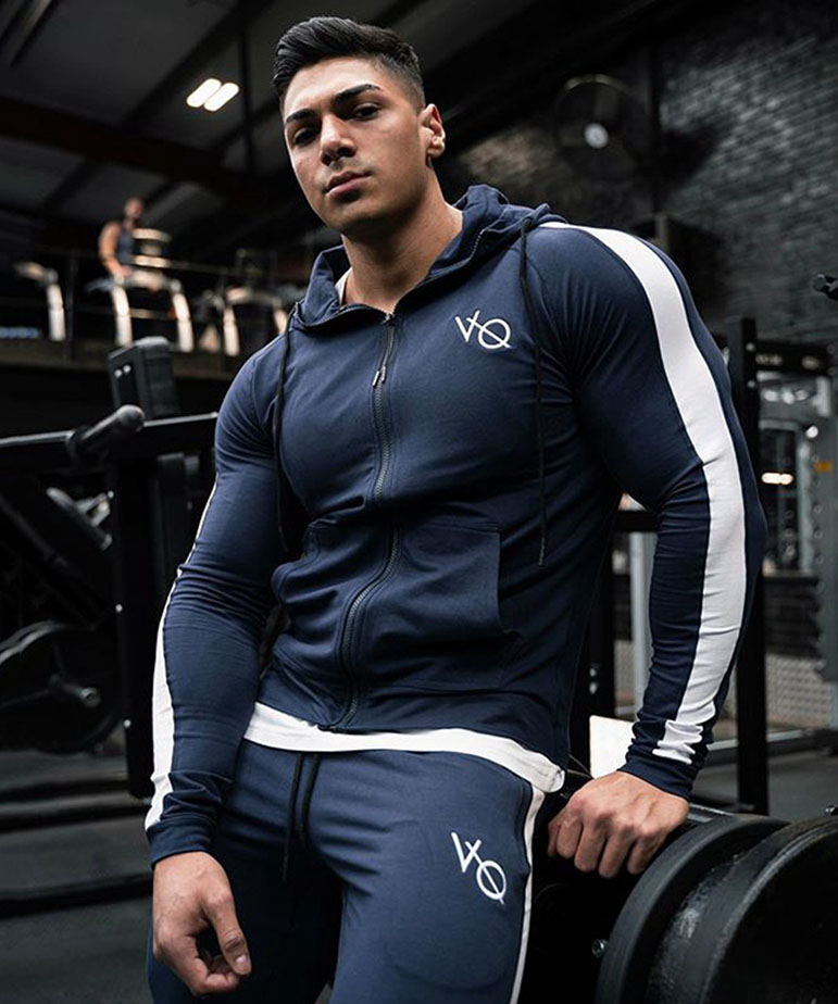 

Фирменный спортивный костюм VQH 6874 XXL цвет темно-синий