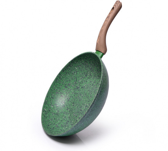 

Сковорода Fissman WOK Malachite 24х7см алюминиевая с каменным антипригарным покрытием (AL-4314.24)