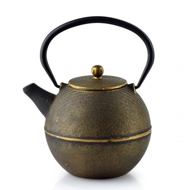 

Чайник чавунний заварочний Ewax ALOR BLACK & GOLD STRIPES 1.2 л. 35418