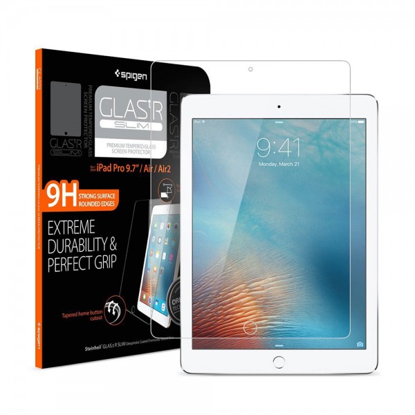 

Защитное стекло Spigen GLAS.tR SLIM для iPad Pro 9.7" | Air | Air 2 | 9.7" (2017 | 2018)