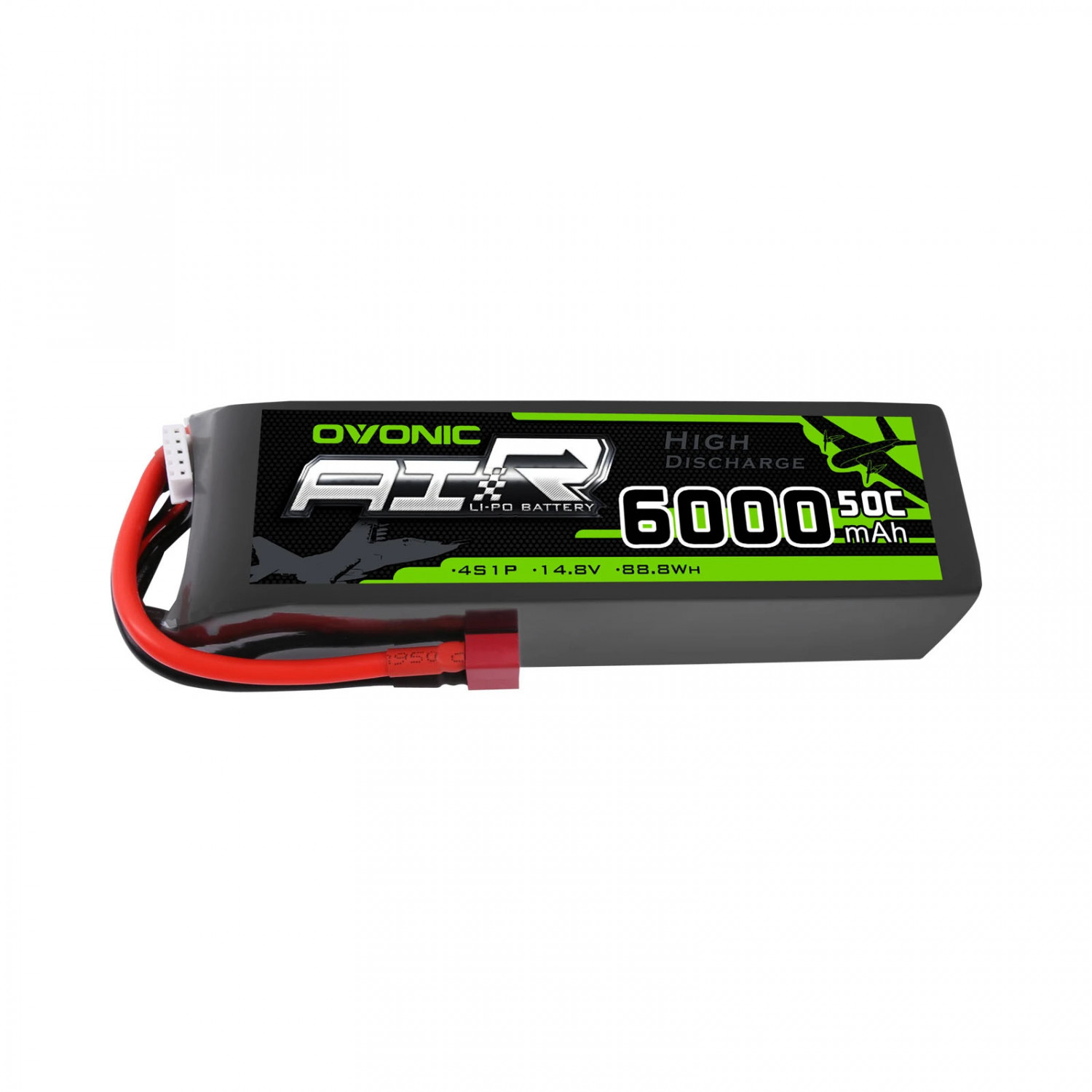 

Ovonic Li-Pol 6000mAh 4S 14.8V 50C (O-50C-6000-4S1P-T)