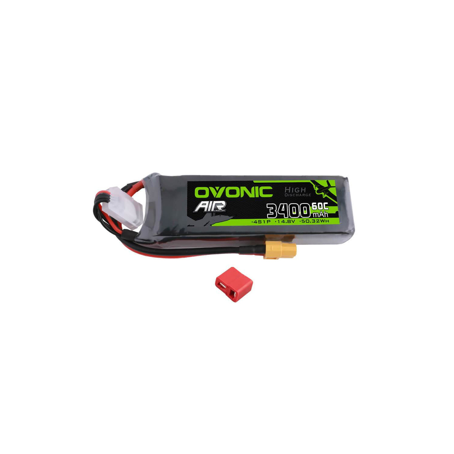 

Ovonic Li-Pol 3400mAh 4S 14.8V 60C (O-60C-3400-4S1P-XT60-T)