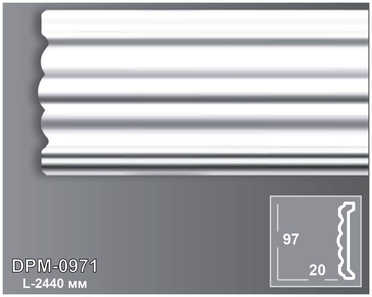 

Молдинг Perimeter DPM0971 (97x22)мм