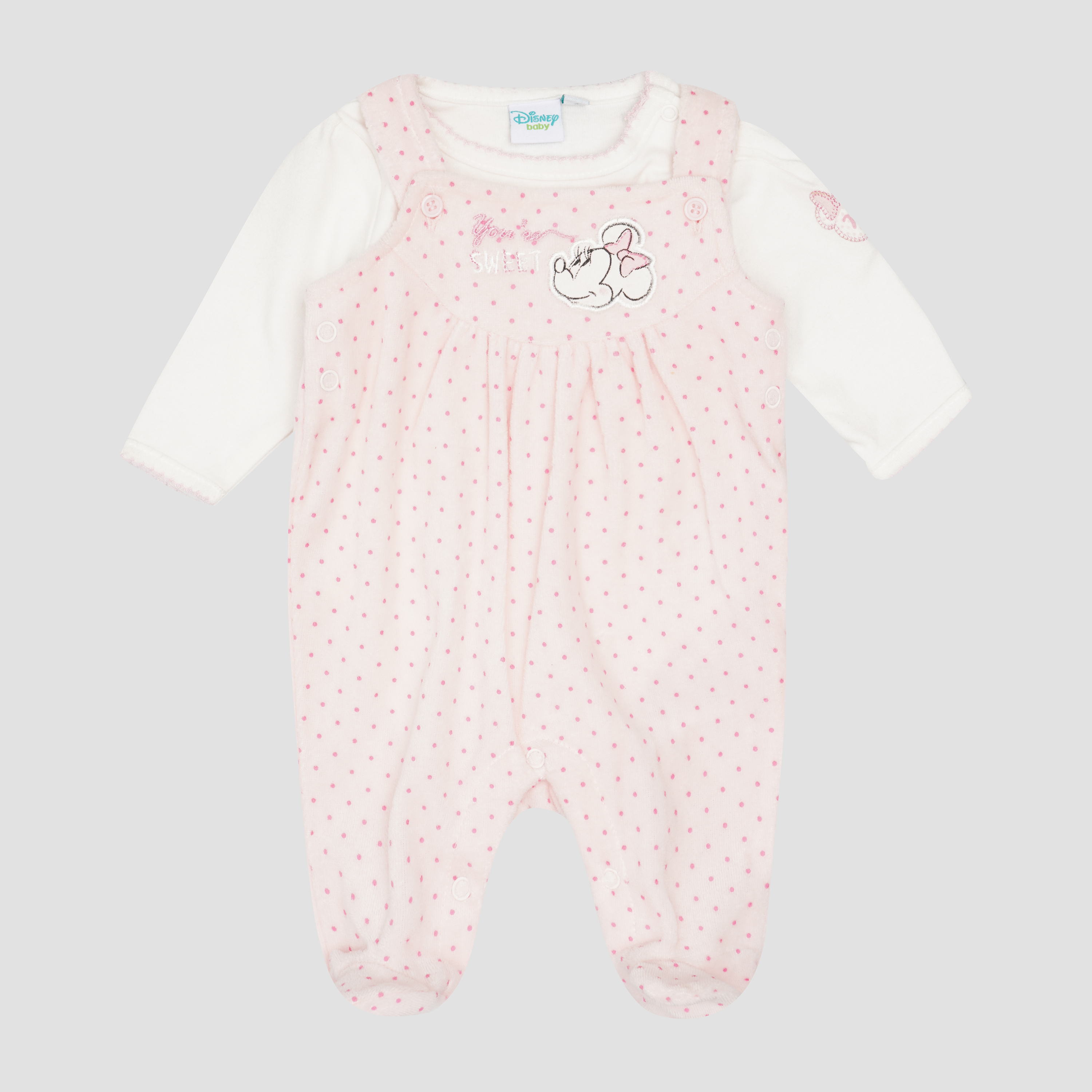 

Комплект (боди + комбинезон) Disney Minnie RH0063 50 см Розовый