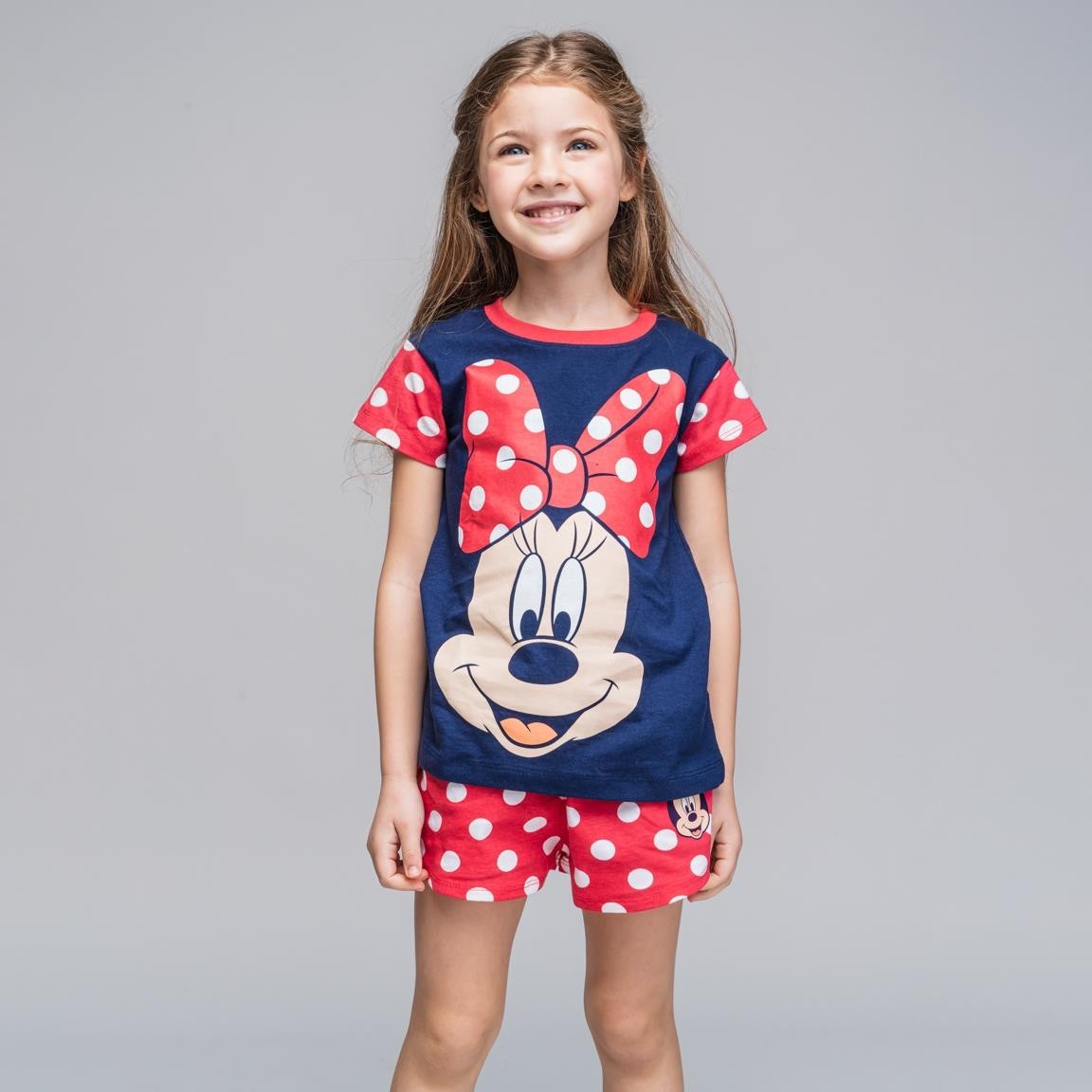 

Пижама для девочки Cerda MINNIE MOUSE (116р) красная в горох с синим 2200007299