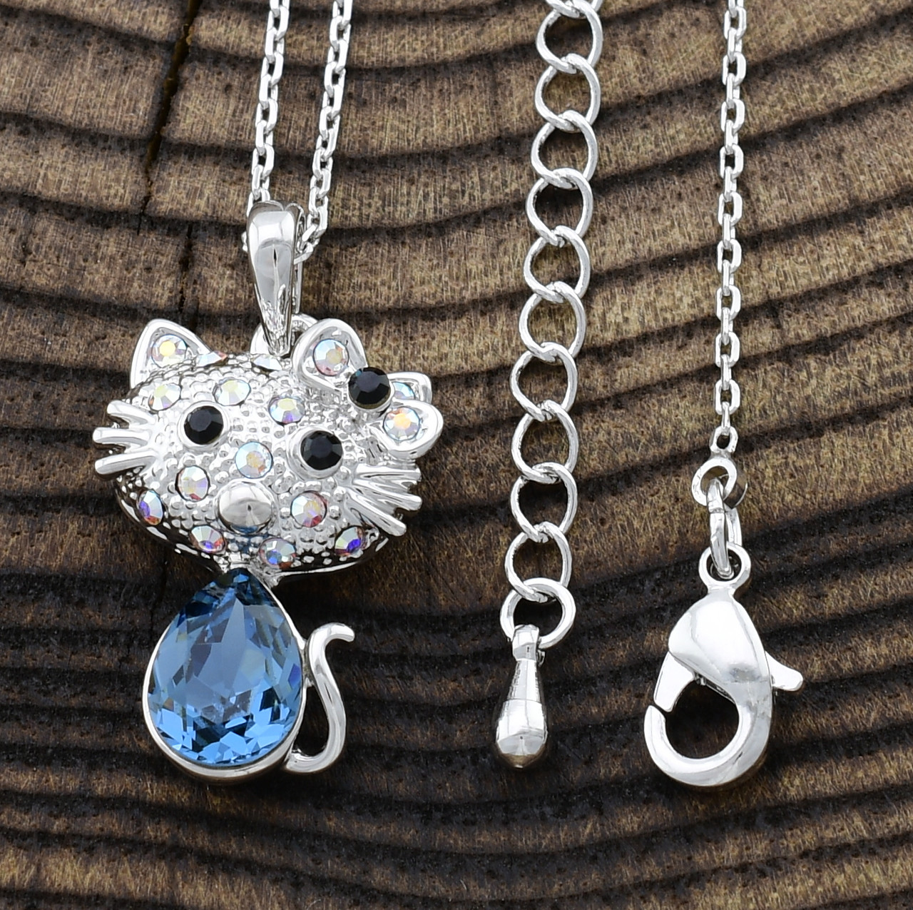 

Набор Xuping с кристаллами Swarovski 87064 кулон 21х12 мм + цепочка 38 + 5 см монтана позолота Белое Золото