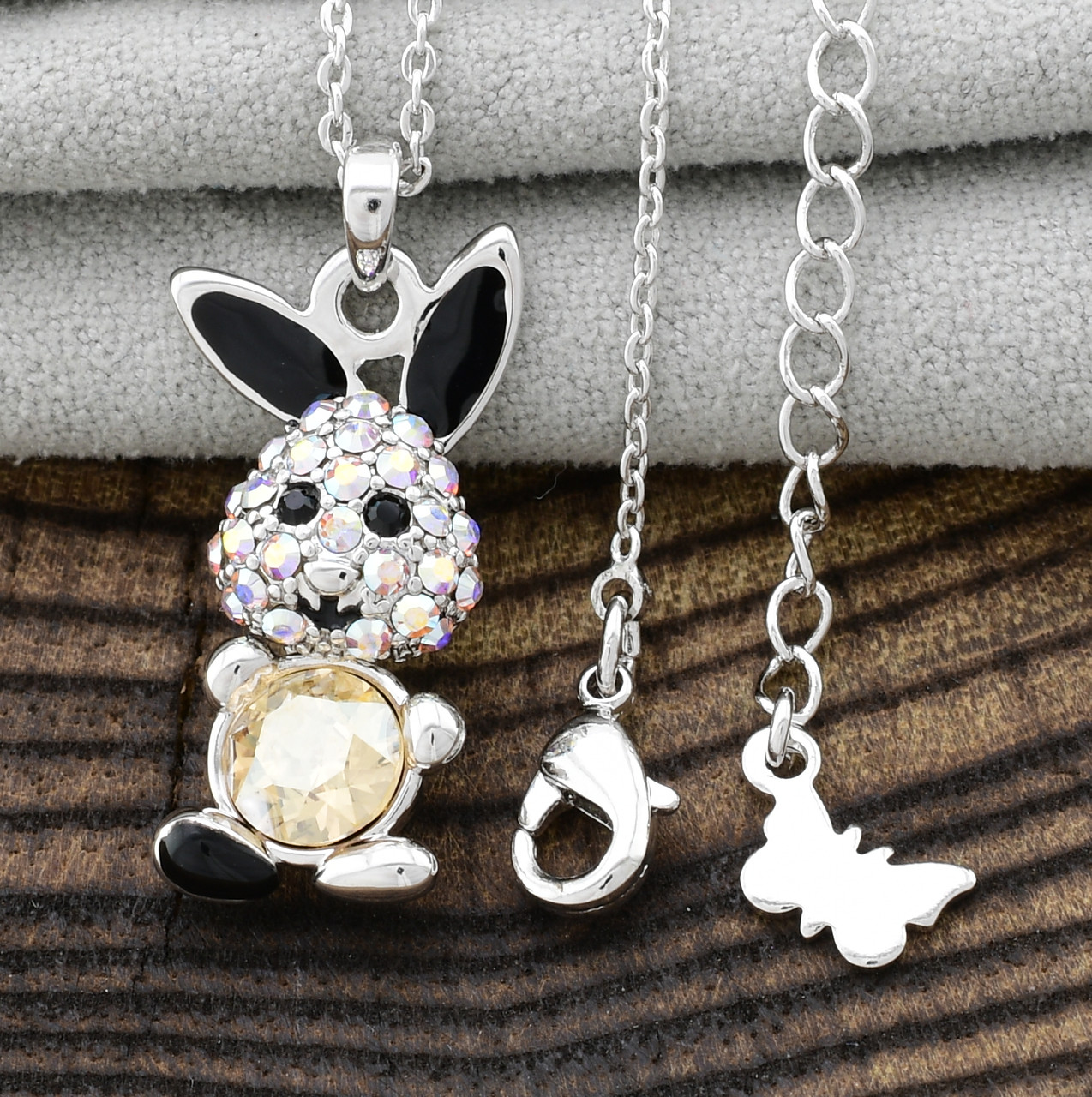 

Набор Xuping Swarovski 87065 кулон 27х12 мм + цепочка 38 + 5 см цвет светлый топаз позолота Белое Золото